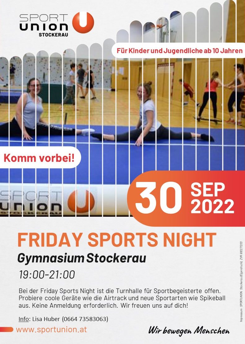 Friday sports night Plakat 2022-1